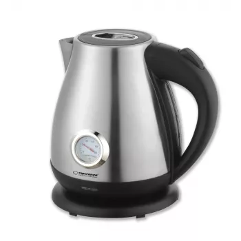 Elektrinis virdulys ESPERANZA EKK029 — 1,7 L, 2200 W, nerūdijantis plienas ir juodas plastikas
