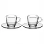 Kavos virimo rinkinys Moka puodeliai BIALETTI Moka-Tassen Set Glass ISTITUZIONALE 2 puodeliai