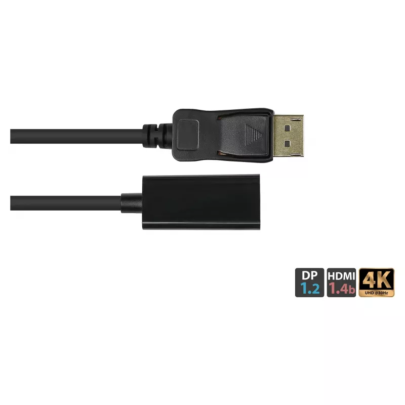 Good Connections Adapteris DisplayPort 1.2 (kištukas) į HDMI 1.4b (lizdas) 4K @30Hz, 20 cm