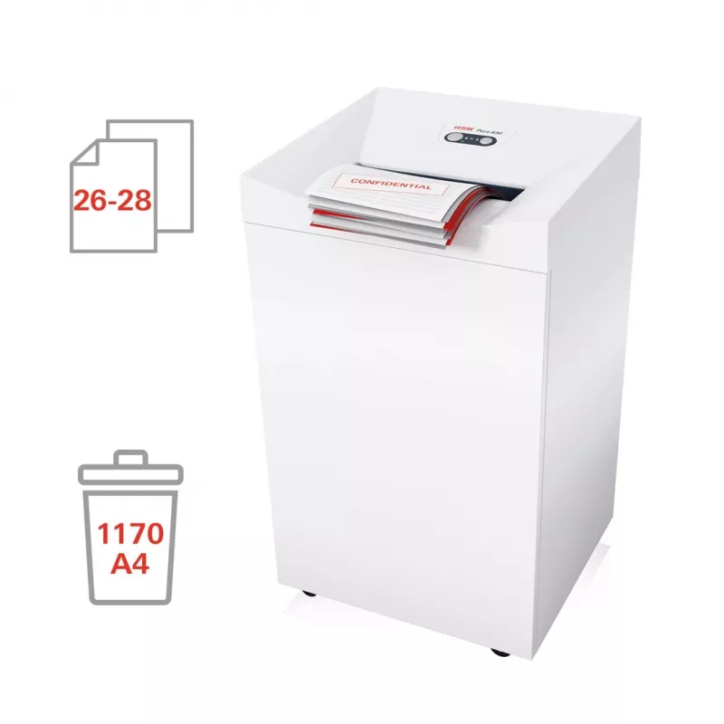 Smulkintuvas HSM Pure 630, 130 l, 3,9 mm