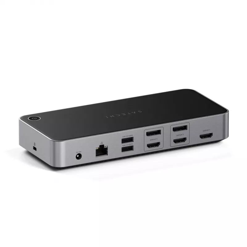 Satechi Triple 4K Display Wired Dock juoda sidabrinė 4K Ultra HD 60 Hz