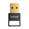 USB Bluetooth adapteris Unitek B105B — USB 2.0 Type-A, BLE 5.3, 3 Mbit/s, juodas, Plug-and-Play