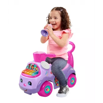 Vaikiškas važinėjamas žaislas Fisher Price Musical Parade violetinis