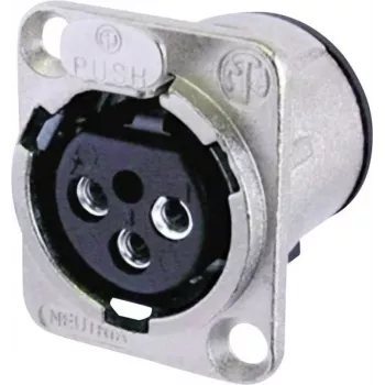 Neutrik NC3FD-V – Priedas jungtims, sidabrinis