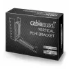 CableMod PCI-e 4.0 vertikalaus montavimo laikiklis, HDMI + DisplayPort, juodos spalvos