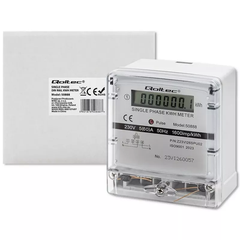 Vienfazis elektroninis elektros energijos skaitiklis 230V LDC