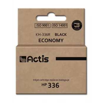 Kasetė su rašalu ACTIS KH-336R suderinama su HP, juodas pigmentinis rašalas, 9 ml, standartinės išeigos, vienetinis paketas