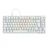 Klaviatūra Sharkoon SGK25 75% QWERTZ USB laidas RGB LED balta