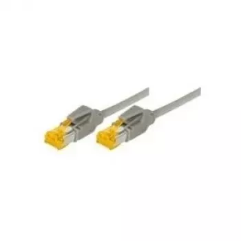 Tecline patch laidas Cat. 6A (ISO/IEC), S/FTP (PiMF), halogen-free, su snap-in apsauga, geltonas