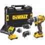 Pistolinė rankena gręžtuvas DeWalt DCD703L2T-QW — 12V, 3.0Ah x2, 1500 aps./min., 10 mm be raktelio griebtuvas, 25,5 N·m, 0,9 kg