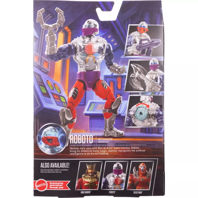 Veiksmo figūrėlė MATTEL MotU Masterverse Core Roboto JBP78 – kolekcinė 6 colių skalė
