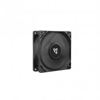 SBOX CF-80/R 80 mm korpuso ventiliatorius - juodas