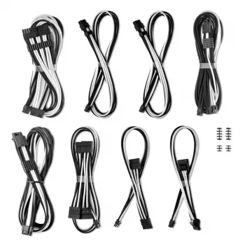 CableMod Dual StealthSense rinkinys Corsair RMi/RMx baltas 16-pin (2 laidai)