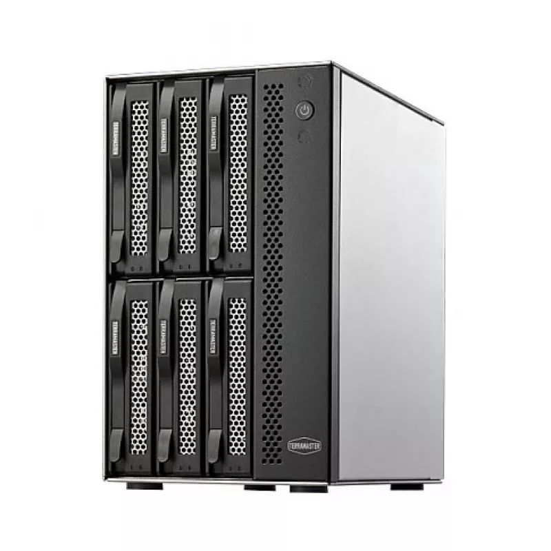 TerraMaster D6-320 6 kamerų išorinis diskų masyvas, USB 3.2 Gen2 10Gbps, juodas