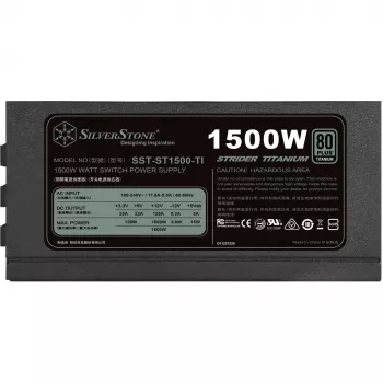 Silverstone SST-ST1500-TI v1.1 maitinimo blokas 80 PLUS Titanium, modulinis - 1500 W (SST-ST1500-TI v1.1)