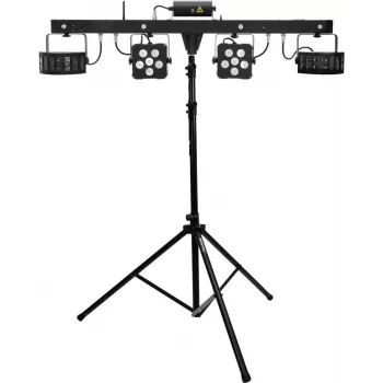 LED lazerinių juostų rinkinys EUROLITE KLS PRO FX su M-4 garsiakalbių stovais