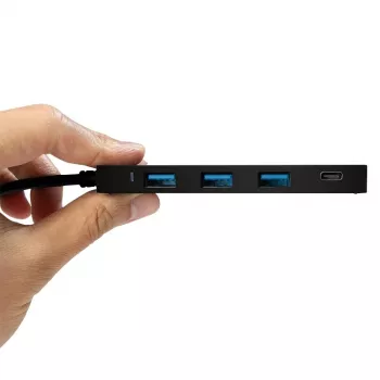 LogiLink UA0311 USB-C 3.2 Gen 2 Multiport Hub 4 prievadai juoda