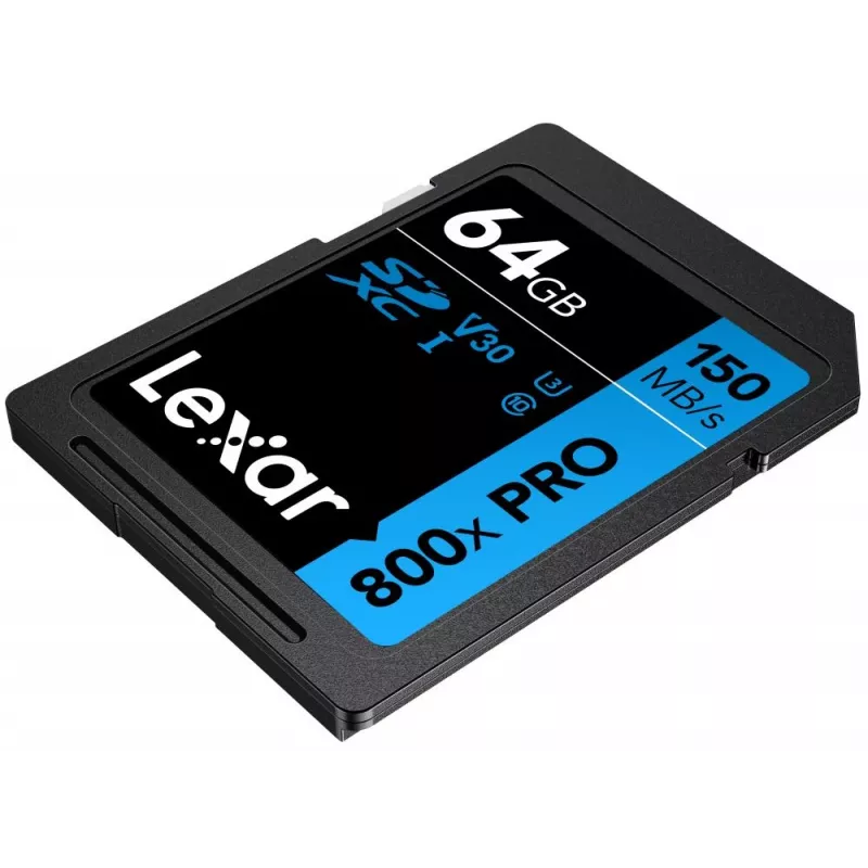 „Lexar 800xPRO 64 GB SDXC UHS-I“ atminties kortelė – 150 MB/s, U3, V30, 10 klasė