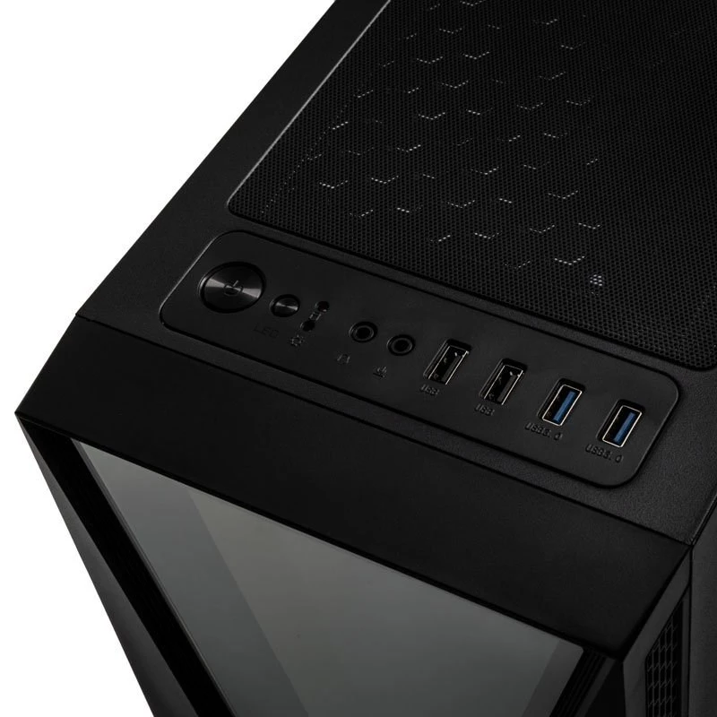 Kolink VOID RGB Midi Tower korpusas, juodas, su LED ventiliatoriumi, langu ir dulkių filtru