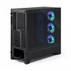 Fractal Design Pop 2 Air Black Solid vidutinis bokštas PC korpusas — ATX palaikymas, 3x 120 mm priekiniai ventiliatoriai, 2.5/3.5 colių diskų vietos, 215×481×462 mm