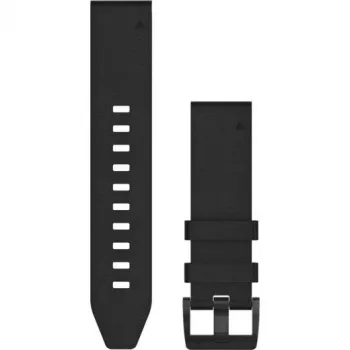 Garmin QuickFit juodas odinis dirželis 22 mm 010-12740-01