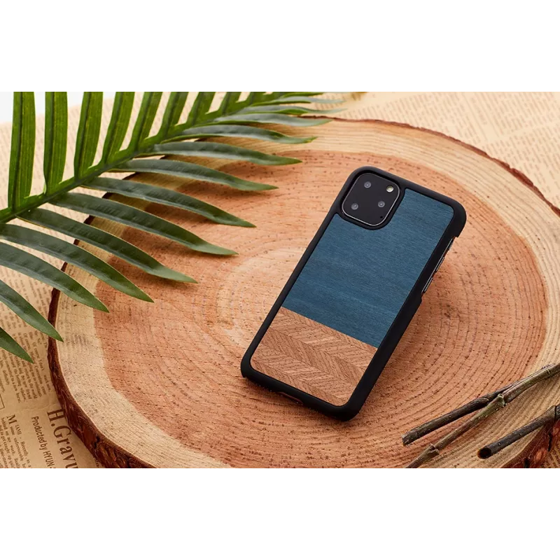 Man & Wood apsauginis dėklas iPhone 11 Pro Max – denim juodas