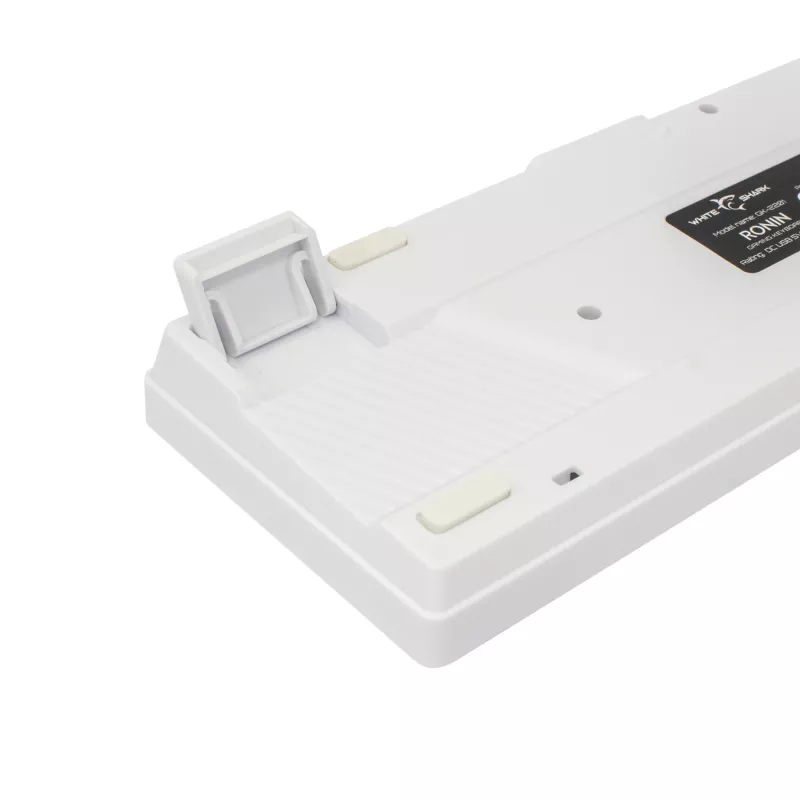 Klaviatūra White Shark RONIN balta USB QWERTY 68 klavišų LED