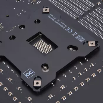 Alphacool 13071 galinė plokštė nerūdijantis plienas juoda 90mm