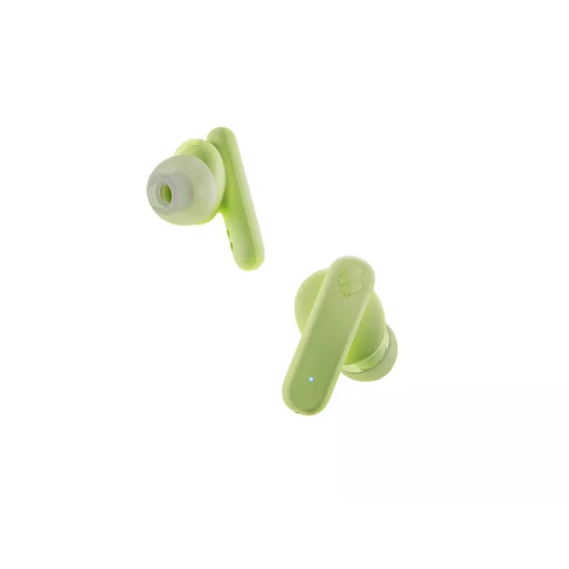 Belaidės ausinės į ausį Skullcandy Smokin’ Buds žalios, intraauralinės, 20–20000 Hz, 0,0406 kg
