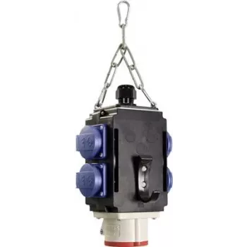 Energijos skirstymo kubas AS Schwabe Energy Cube II IP44 su 4 kištukiniais lizdais 16A 230V ir 1 CEE 16A