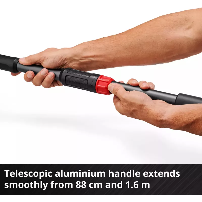 Genėjimo žirklės EINHELL GP-LS 18/28 Li T BL-Solo — belaidės teleskopinės aplenkiminės genėjimo žirklės, 18 V, pjovimo galia 2,8 cm, aliumininis kotas