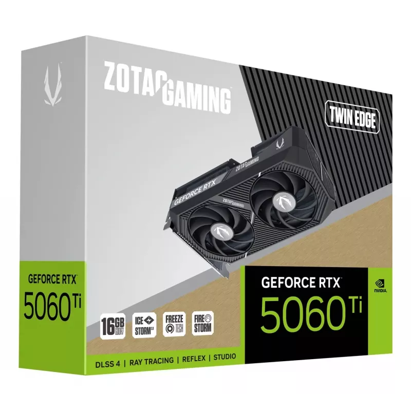 ZOTAC GAMING GeForce RTX 5060 Twin Edge 8 GB GDDR7 vaizdo plokštė