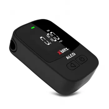 Rankinis elektrocheminis alkotesteris Xblitz ALCO – BAC 0–4 %, tikslumas 0,05 %, LCD, 5 kandikliai, 2×1,5 V baterijos