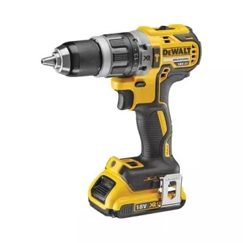 Akumuliatorinis gręžtuvas-suktuvas su smūgiu DeWalt DCD796D2-QW 18V Li-Ion, 2x2Ah, be raktelio 13 mm griebtuvas, 1,6 kg
