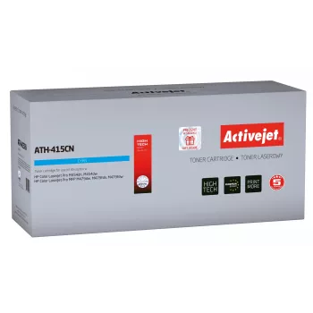 Activejet ATH-415CN kasetė (HP 415A W2031A pakaitalas; Supreme; 2100 puslapių; mėlyna) su lustu