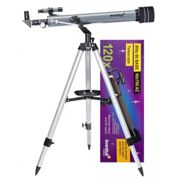 Levenhuk Blitz 60 Base Refractor 120x Pilka