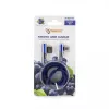 Sbox USB->Micro USB 90° M/M 1,5m USB-MICRO-90BL mėlyna (blueberry)