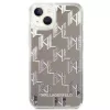 Karl Lagerfeld KLHCP14MLMNMS iPhone 14 Plus 6.7″ kietasis dėklas sidabrinis / sidabrinis Liquid Glitter Monogram