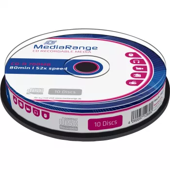 CD-R MediaRange MR214 700 MB 52x 10 vnt.