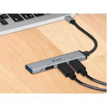 Tracer H40 USB Type-C aliumininis USB 3.0 / 2.0 4 prievadų šakotuvas