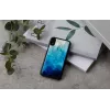 iKins apsauginis dėklas iPhone XR — mėlyno ežero išorė, juodas vidus
