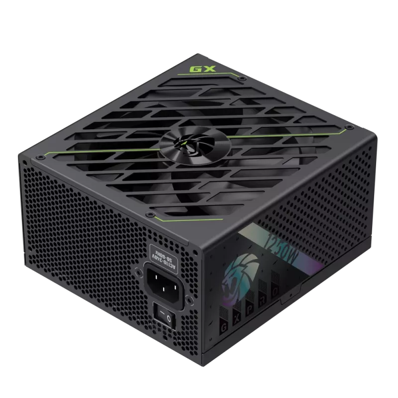 Gamemax GX PRO 1250G maitinimo blokas, 80 PLUS Gold, 1250 W, pilnai modulinis