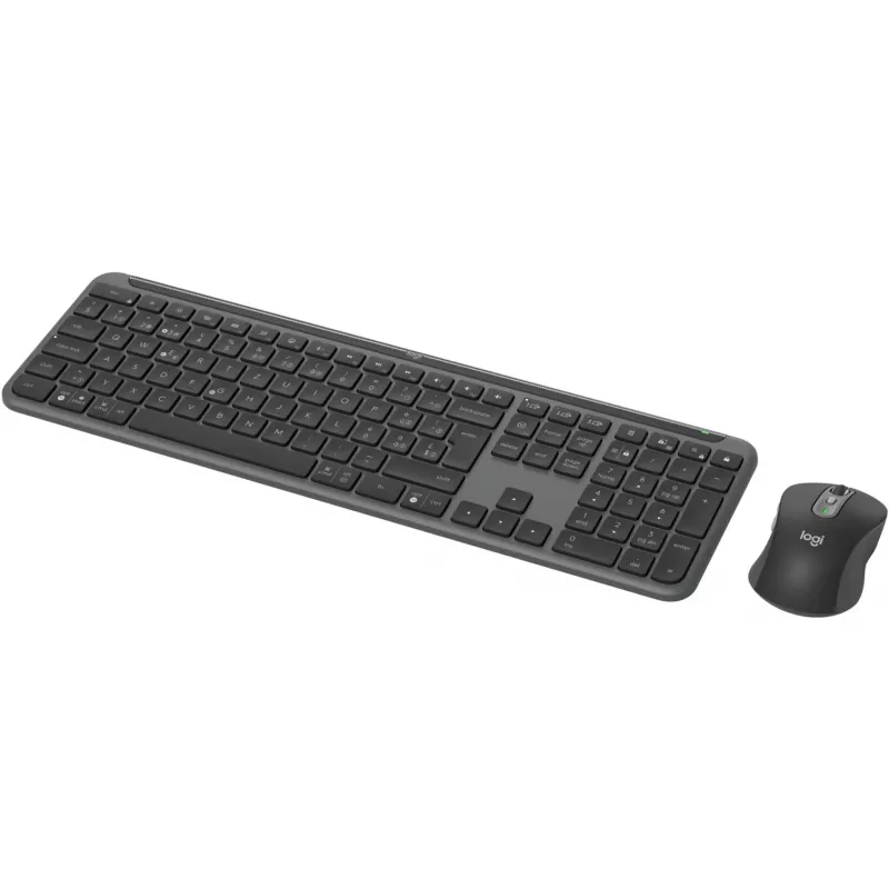 Belaidis klaviatūros ir pelės rinkinys Logitech Signature Slim Combo MK950 for Business, pilno dydžio, Bluetooth 5.1 LE, QWERTZ, Šveicarijos, grafito spalvos (920-012503)