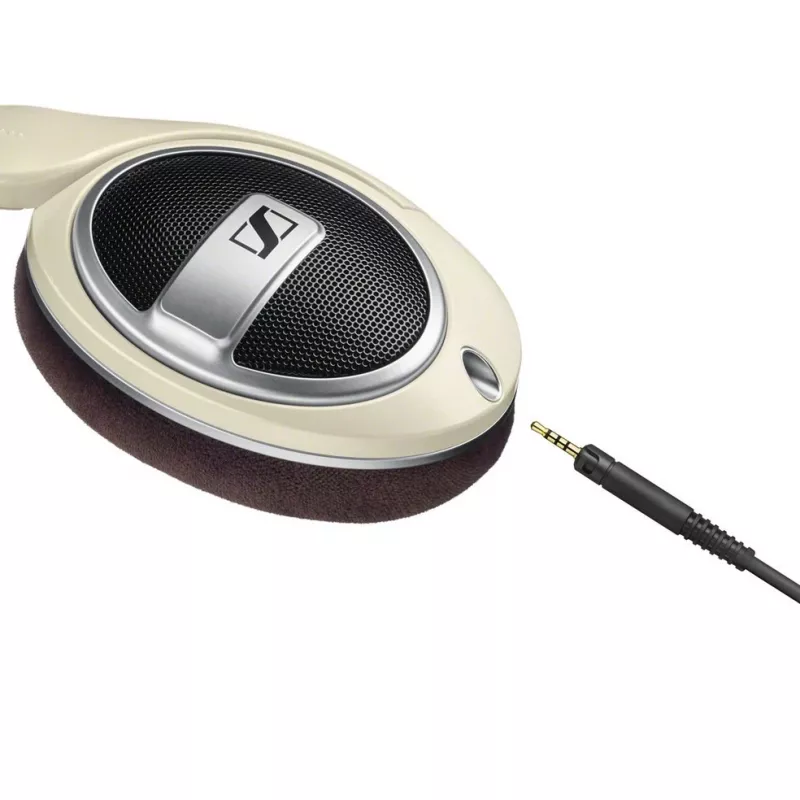 Ausinės Sennheiser HD 599 — laidinės, atviro tipo, 50 Ω, 12–38500 Hz, 1,2 m kabelis, dramblio kaulo spalvos