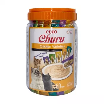 INABA Churu Varieties Chicken - skanėstai katėms - 50 x 14g