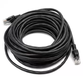 Cat5E UTP pataisos laidas, 10 m, juodas