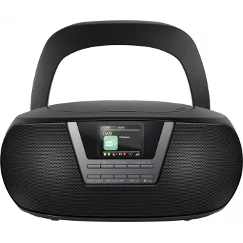 Muzikinis centras SENCOR SPT6200DB su CD/MP3, USB, Bluetooth 5.3 ir DAB+ imtuvu, 3 W RMS, 1,77 colio TFT ekranas