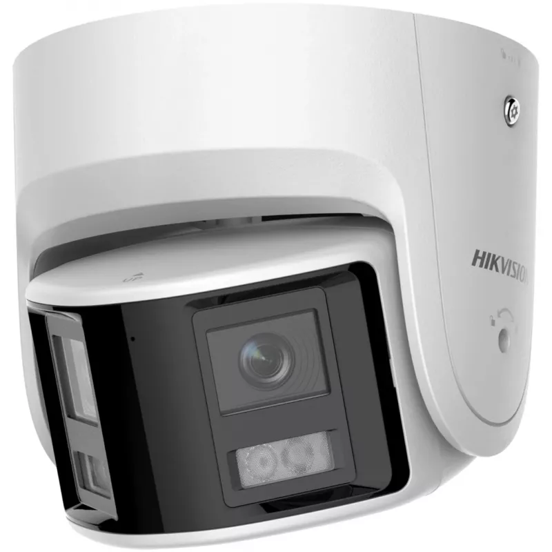 IP vaizdo stebėjimo kamera Hikvision DS-2CD2346G2P-ISU/SL 4MP kupolinė, 2,8 mm objektyvas, 180° matymo laukas, IR 30 m, IP67, PoE/DC
