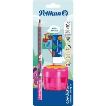 Pelikan mokomasis pieštukų rinkinys Combino BS, Rad., Ansp., rožinis (821612)