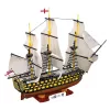Konstruktorius Cobi HMS Victory – 2517 detalių, detalus istorinis burlaivio modelis